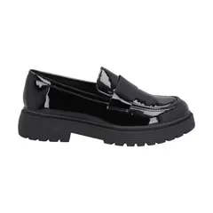 POLICE - Mocasín Mujer Negro Glossy