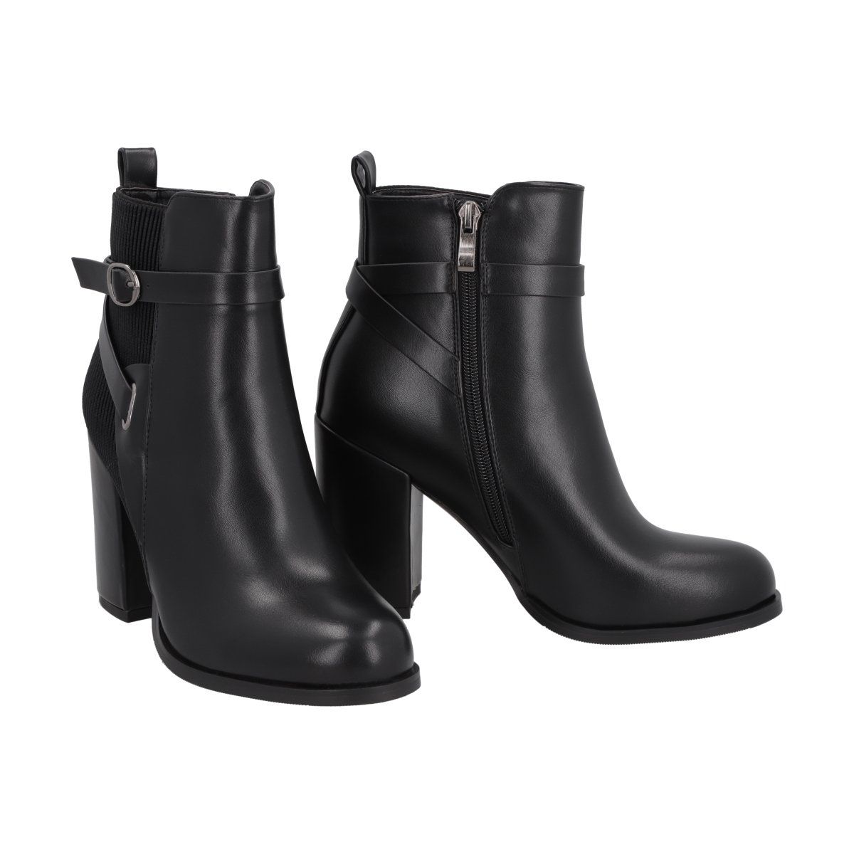 POLICE - Botin Mujer Negro Taco Alto Serena Police