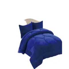 GENERICO - PLUMON DE INVIERNO 2 PLAZAS AZUL