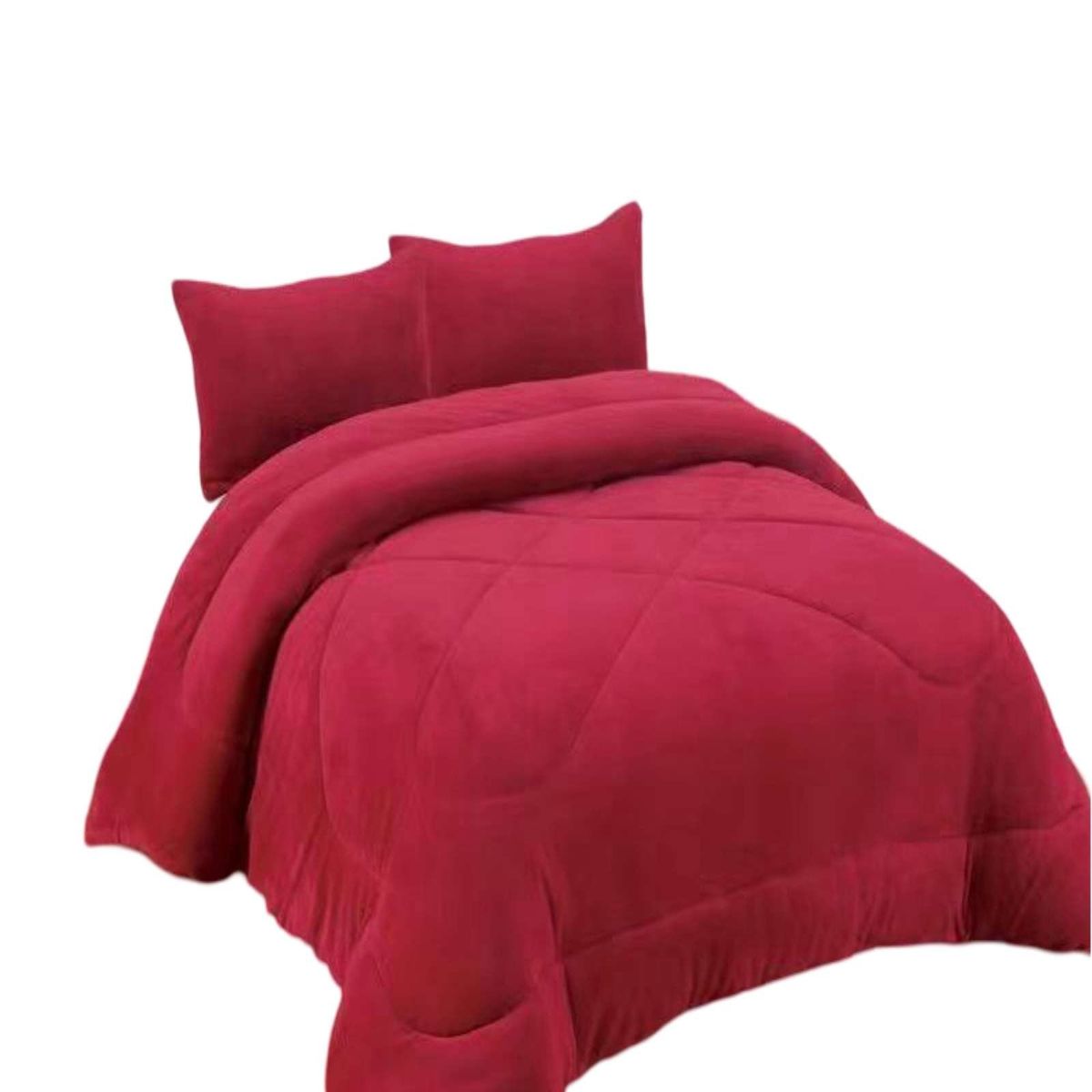 GENERICO - PLUMON DE INVIERNO 2 PLAZAS ROJO