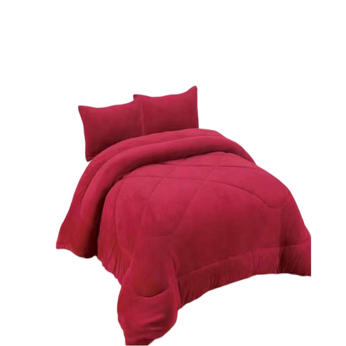 GENERICO - PLUMON DE INVIERNO 2 PLAZAS ROJO