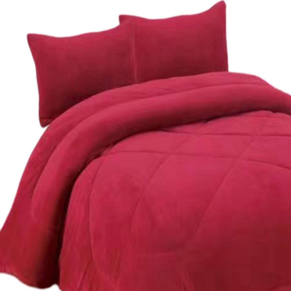 GENERICO - PLUMON DE INVIERNO 2 PLAZAS ROJO