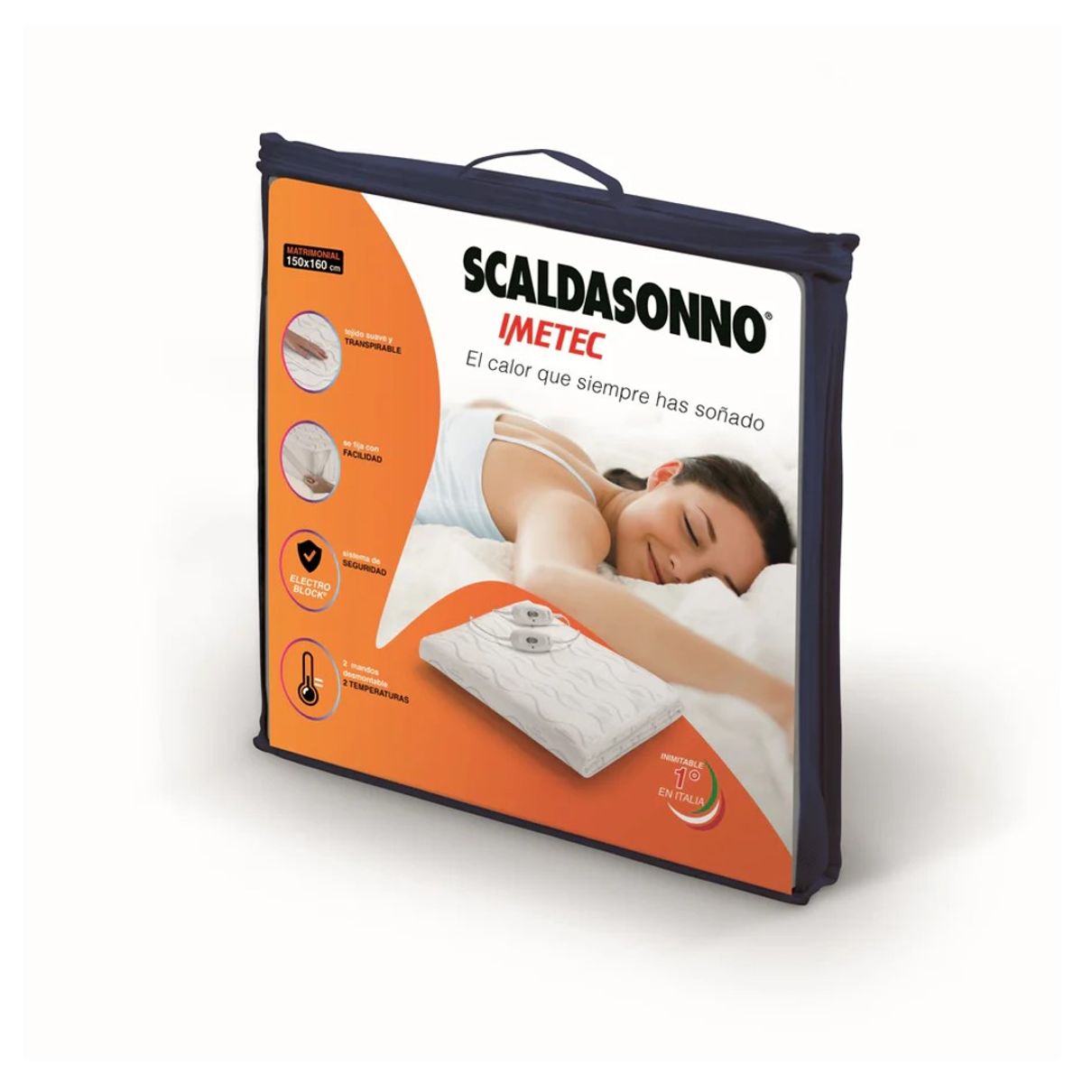 IMETEC - Cobertor Térmico Matrimonial Scaldasonno Básico 150x160cm