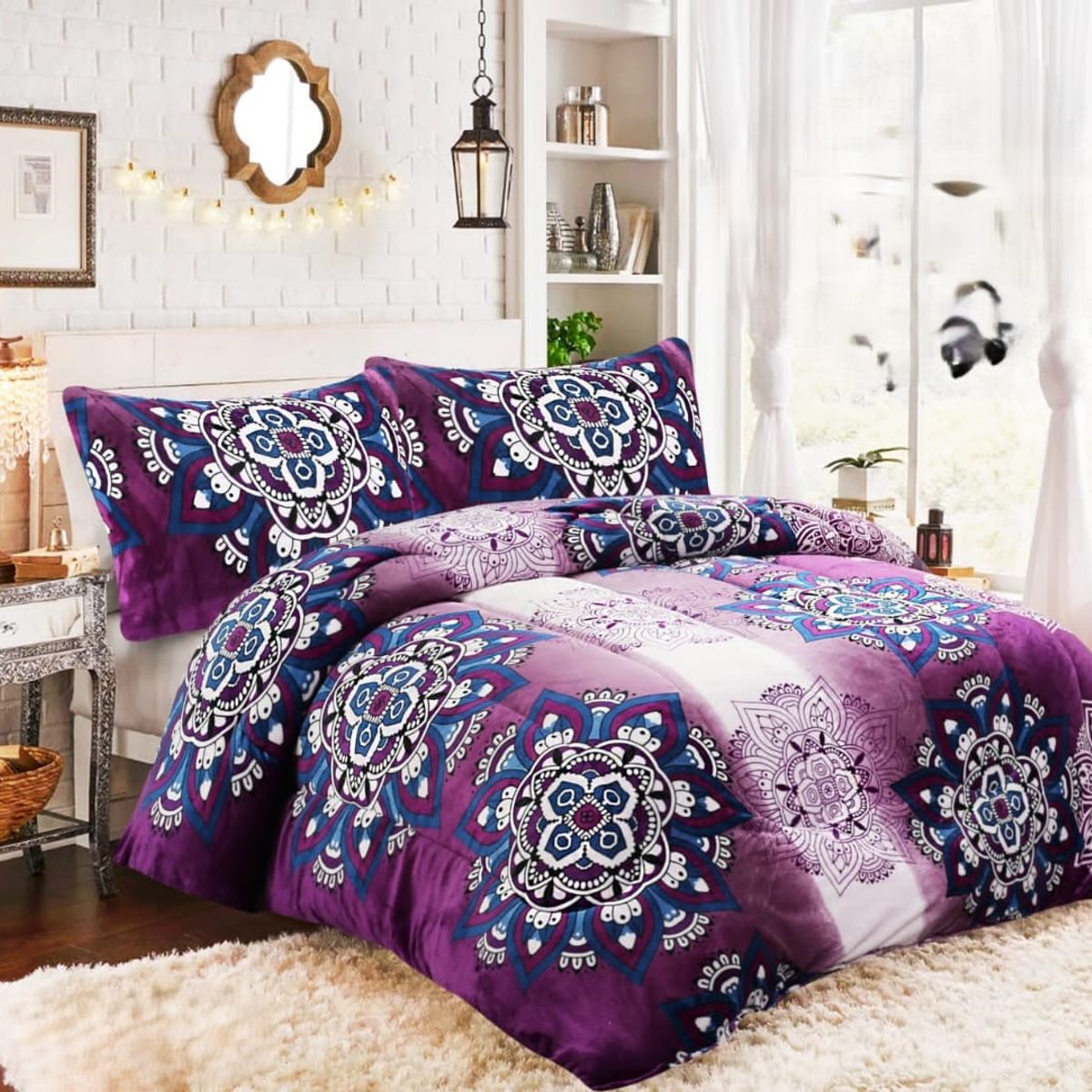 GENERICO - COBERTOR GRUESO PLUSH CON CHIPORRO PARA INVIERNO 2 PLAZA