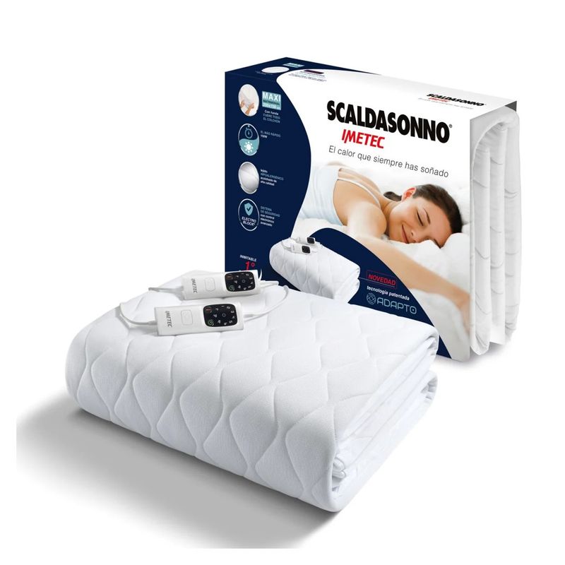 IMETEC - Cobertor Térmico Matrimonial Scaldasonno Maxi Adapto 200x150cm