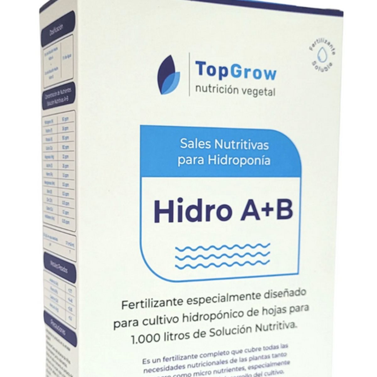GENERICO - Sales nutritivas para hidroponia A+B para 1000 litros