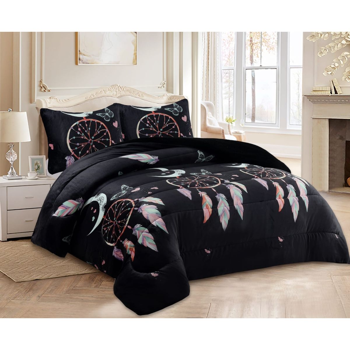 GENERICO - COBERTOR GRUESO PLUSH CON CHIPORRO PARA INVIERNO 2 PLAZA