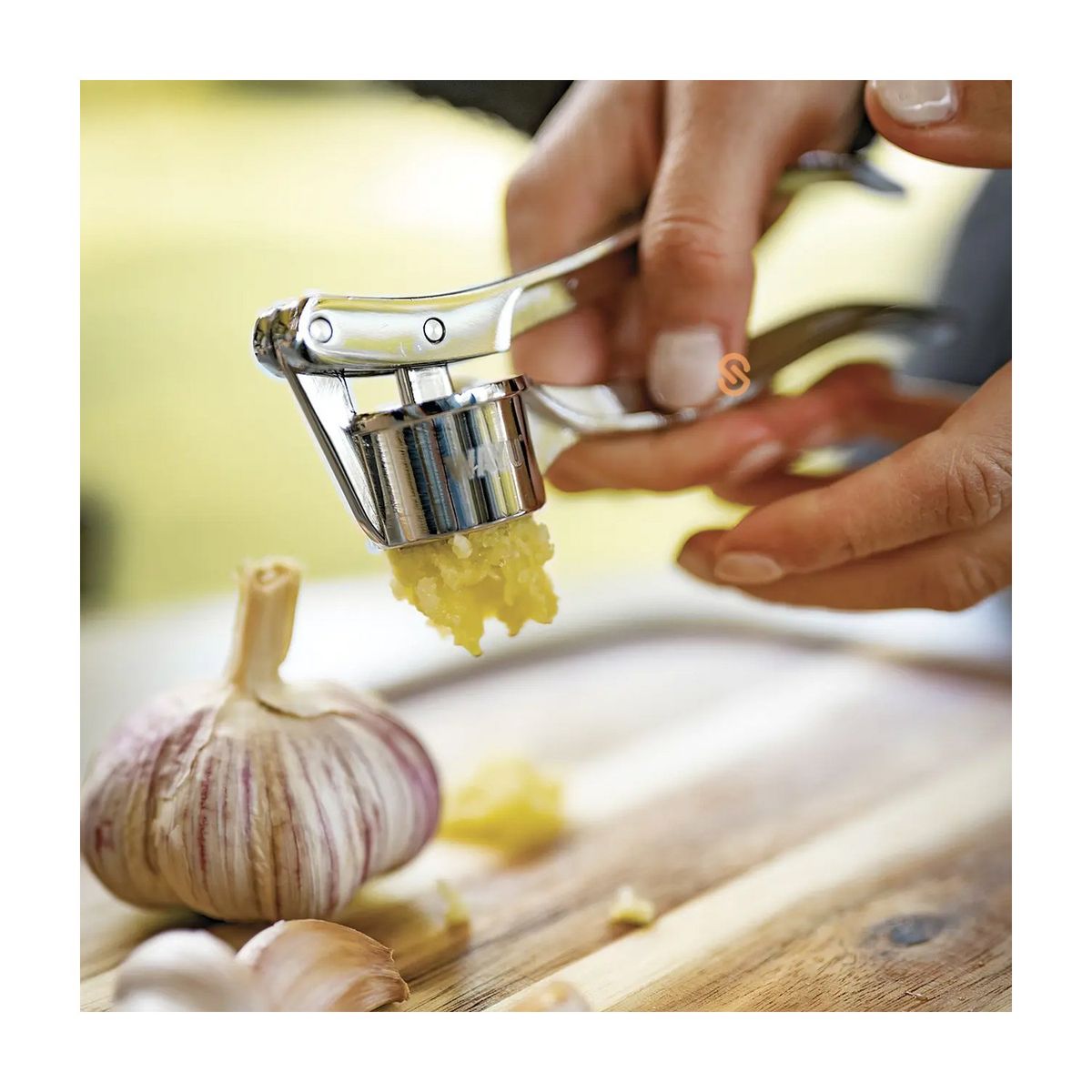 WAYU - Prensador De Ajo Aleación De Zinc Cromado Wayu - SC