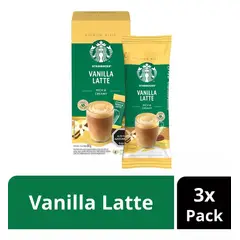 STARBUCKS - Café Vainilla Latte X3 Cajas 12x23 Gr