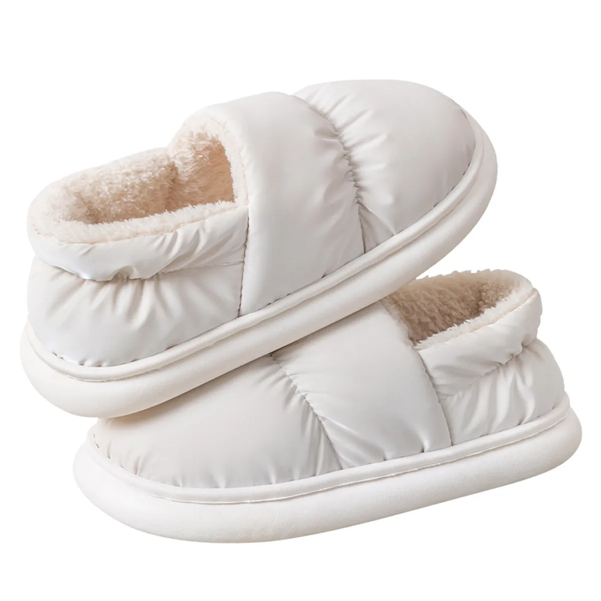EDWINAYY - Pantuflas Estilo Zapatillas Felpa Suaves Unisex Algodón