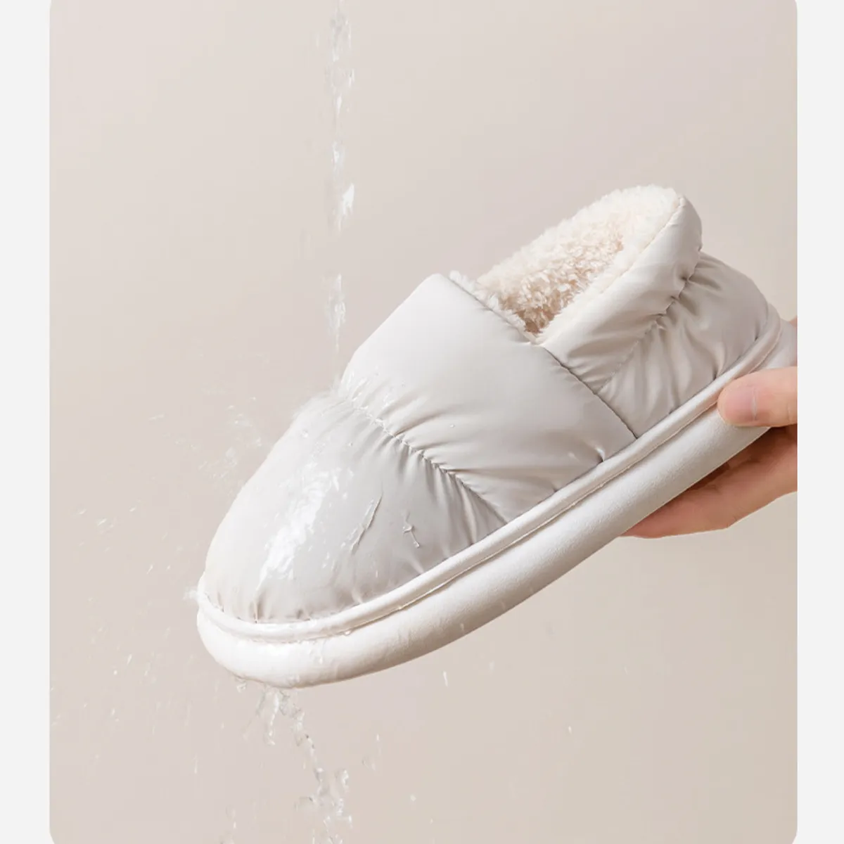 EDWINAYY - Pantuflas Estilo Zapatillas Felpa Suaves Unisex Algodón