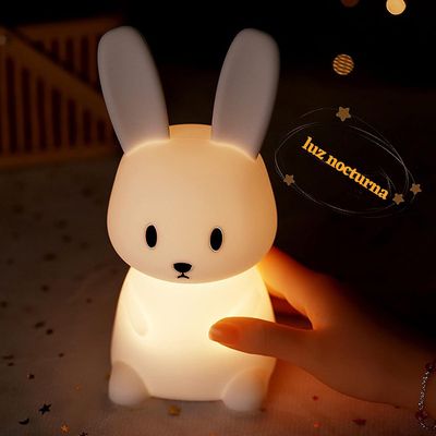 Imagen 2 del producto Luz Nocturna De Conejo De Silicona En 8 Colores Regalos