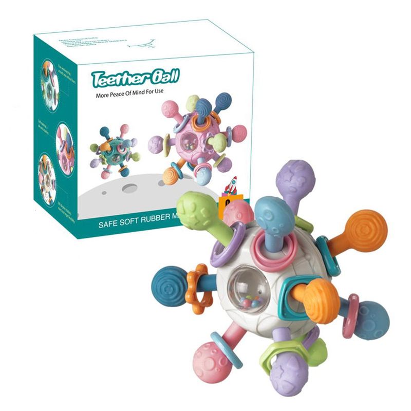 GENERICO - Sonajero Juguetes Goma Dental Montessori Juguetes Para Bebés