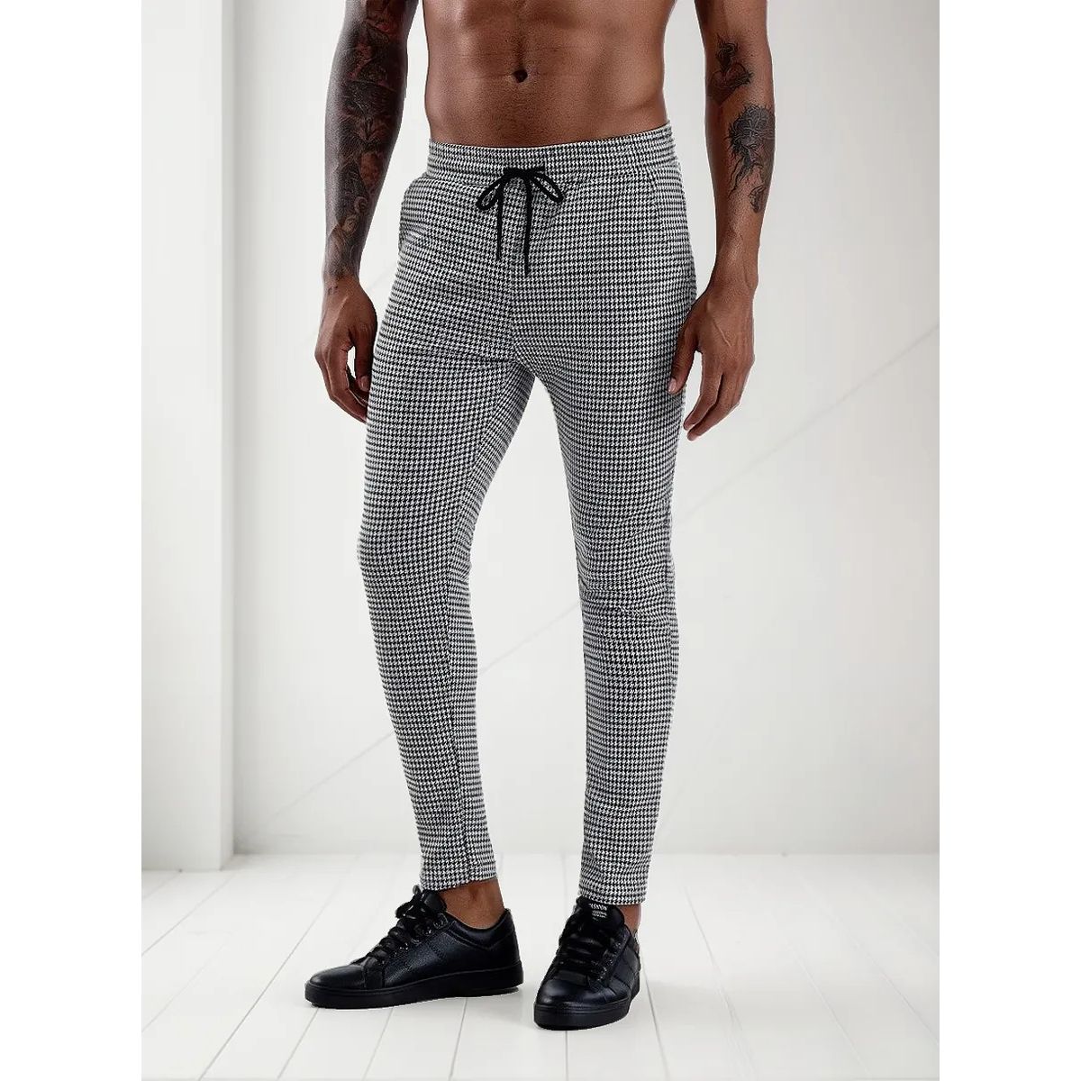 EDWINAYY - Joggers Pantalón Cargo Adulto Hombre Urbano Pantalón Cuadros