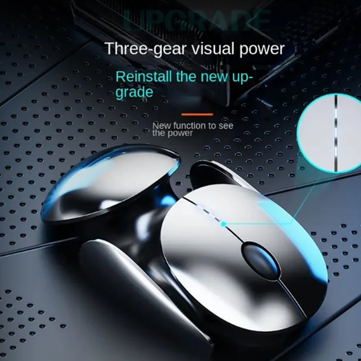 BRO TOUMI - Ratón de tres modos Mouse inalámbrico recargable INPHIC X2 24G