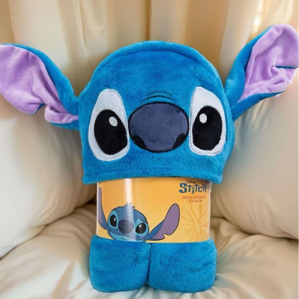 GENERICO - Manta Frazada infantil Capucha 3D