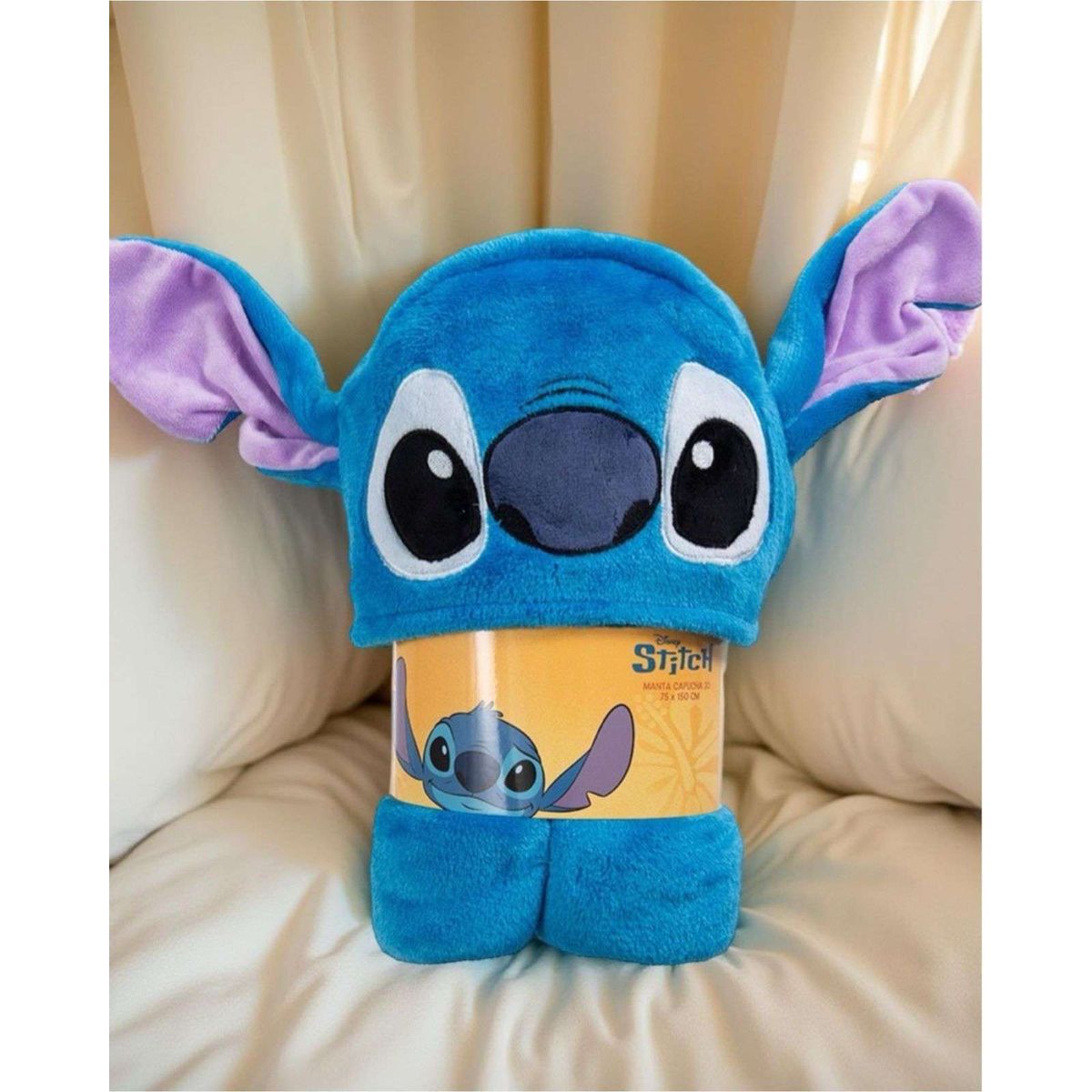 GENERICO - Manta Frazada infantil Capucha 3D