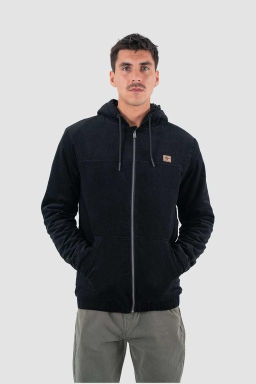 Chaqueta Hombre Corduroy Full Zip Negra Negro XS