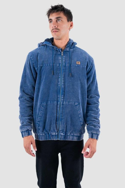 Chaqueta Hombre Corduroy Full Zip Azul Azul XS