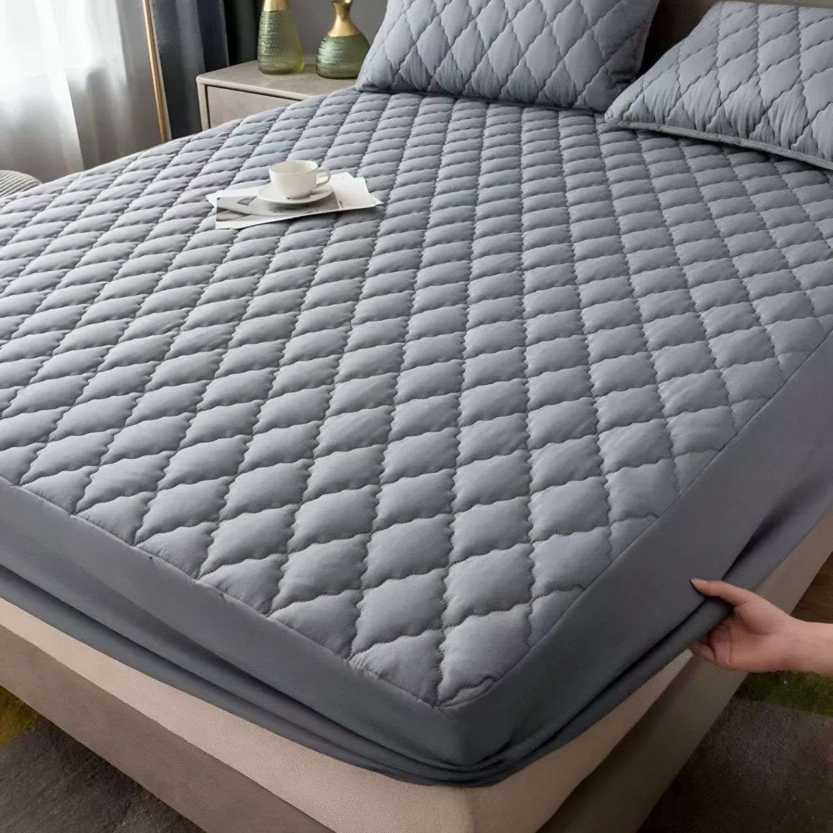 GENERICO - Protector Cubre colchón impermeable 2 plazas