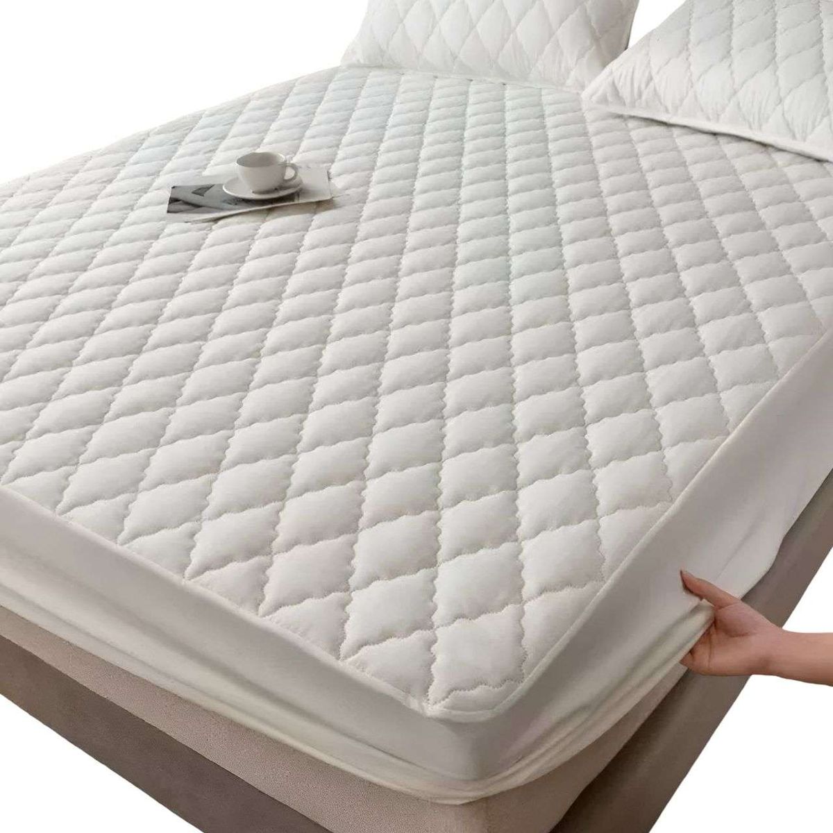 GENERICO - Protector Cubre colchón impermeable 2 plazas