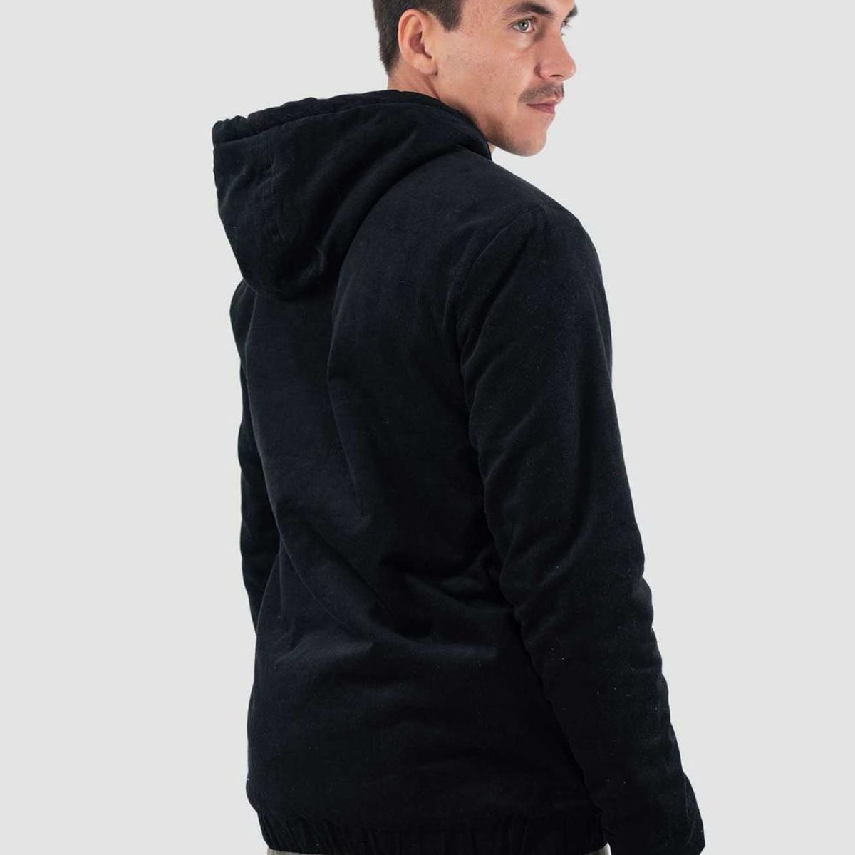 KAYA UNITE - Chaqueta Hombre Corduroy Full Zip Negra