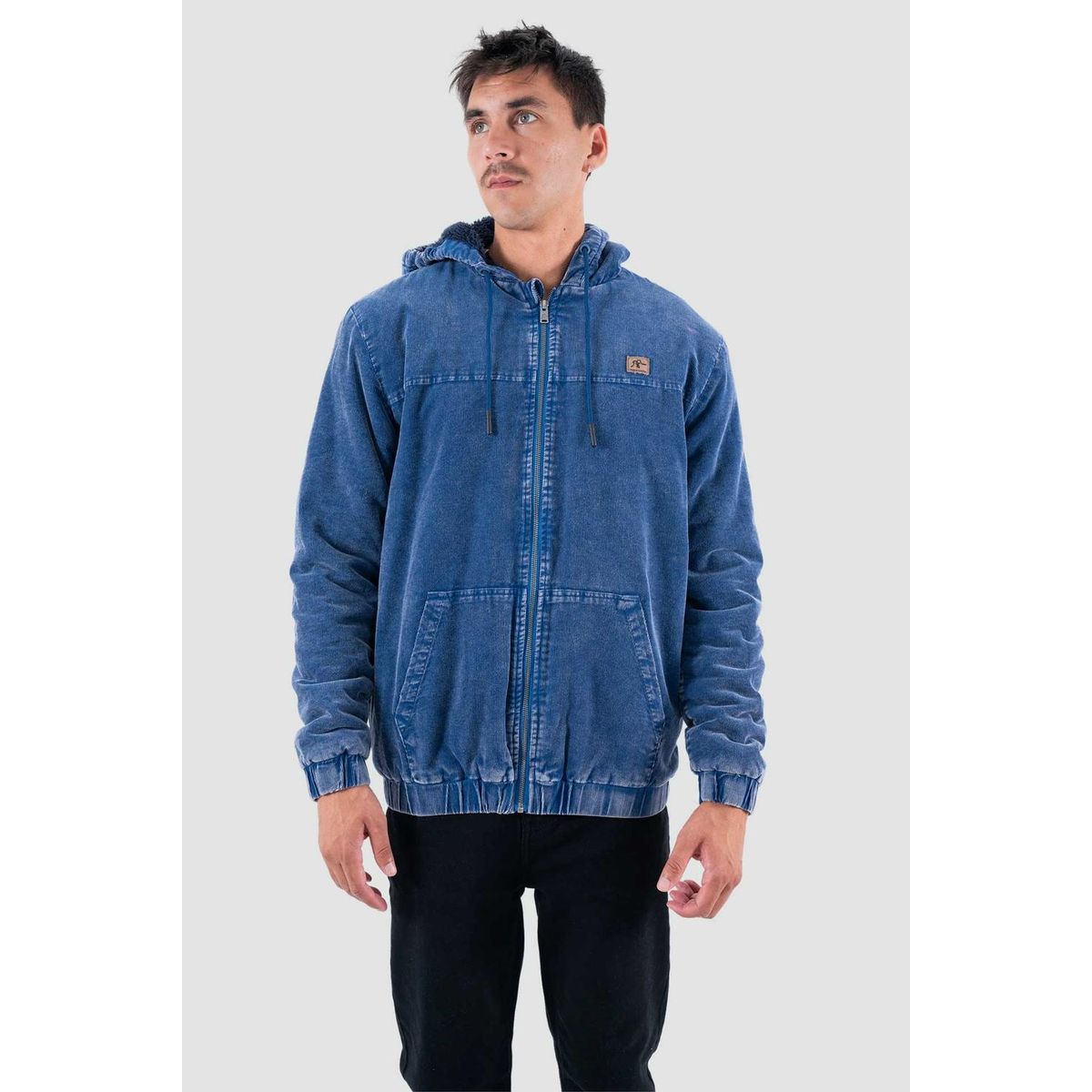 KAYA UNITE - Chaqueta Hombre Corduroy Full Zip Azul