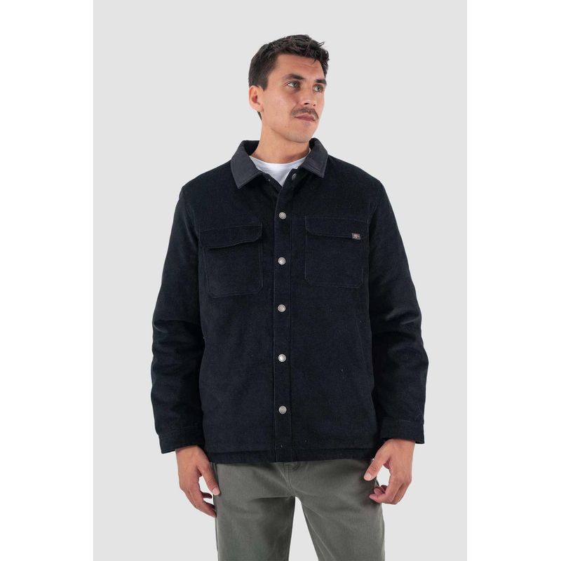 KAYA UNITE - Chaqueta Hombre Lascar Cotelé Negro