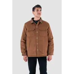 KAYA UNITE - Chaqueta Hombre Lascar Cotelé Café