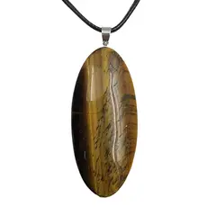 GENERICO - Collar Colgante Piedra OJO DE TIGRE