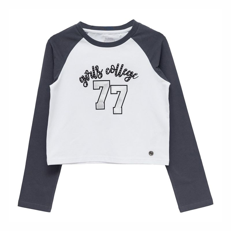 BUBBLE GUMMERS - Poleras Manga Larga Niña Bubblegummers Amalfi Blanco Teens