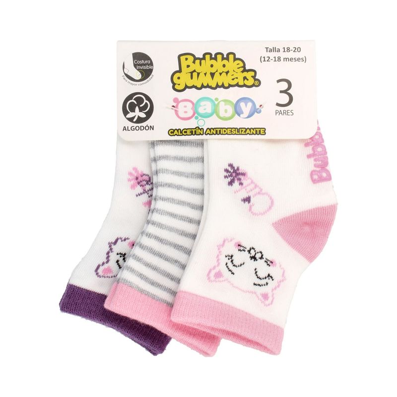 BUBBLE GUMMERS - Calcetín Niña Bubblegummers Cute Lila