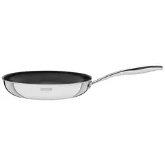 TRAMONTINA - Sartén Grano de acero inoxidable con cuerpo triple revestimiento interno de antiadherente con mango 30 cm 3,4 L
