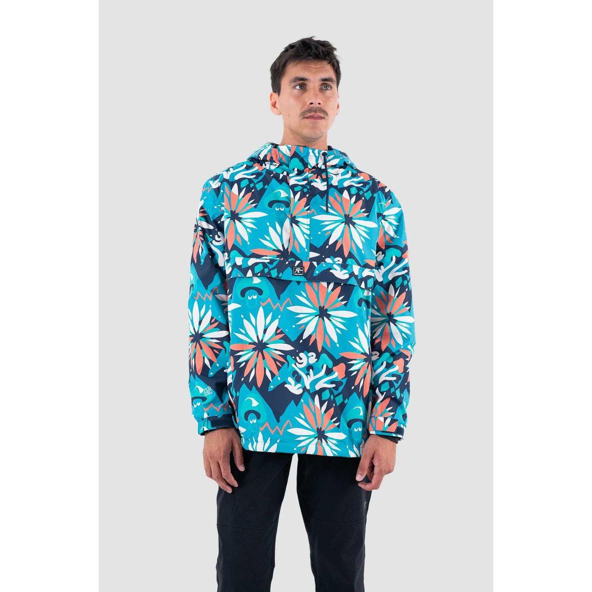 KAYA UNITE - Chaqueta Cortaviento Hombre Anorak 5000 5000 Cosmo Teal