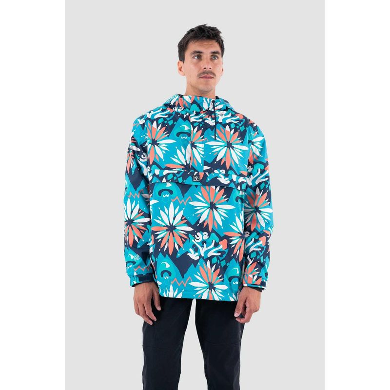 KAYA UNITE - Chaqueta Cortaviento Hombre Anorak 5000 5000 Cosmo Teal.