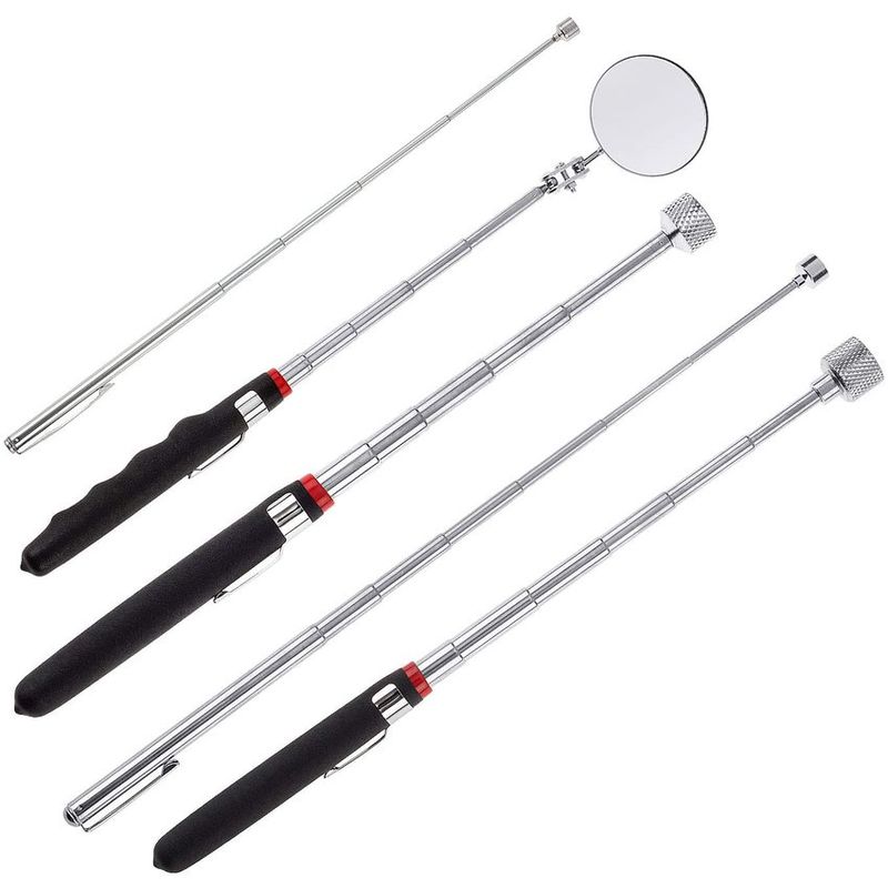 GENERICO - Kit de 5 herramientas telescópicas magnéticas
