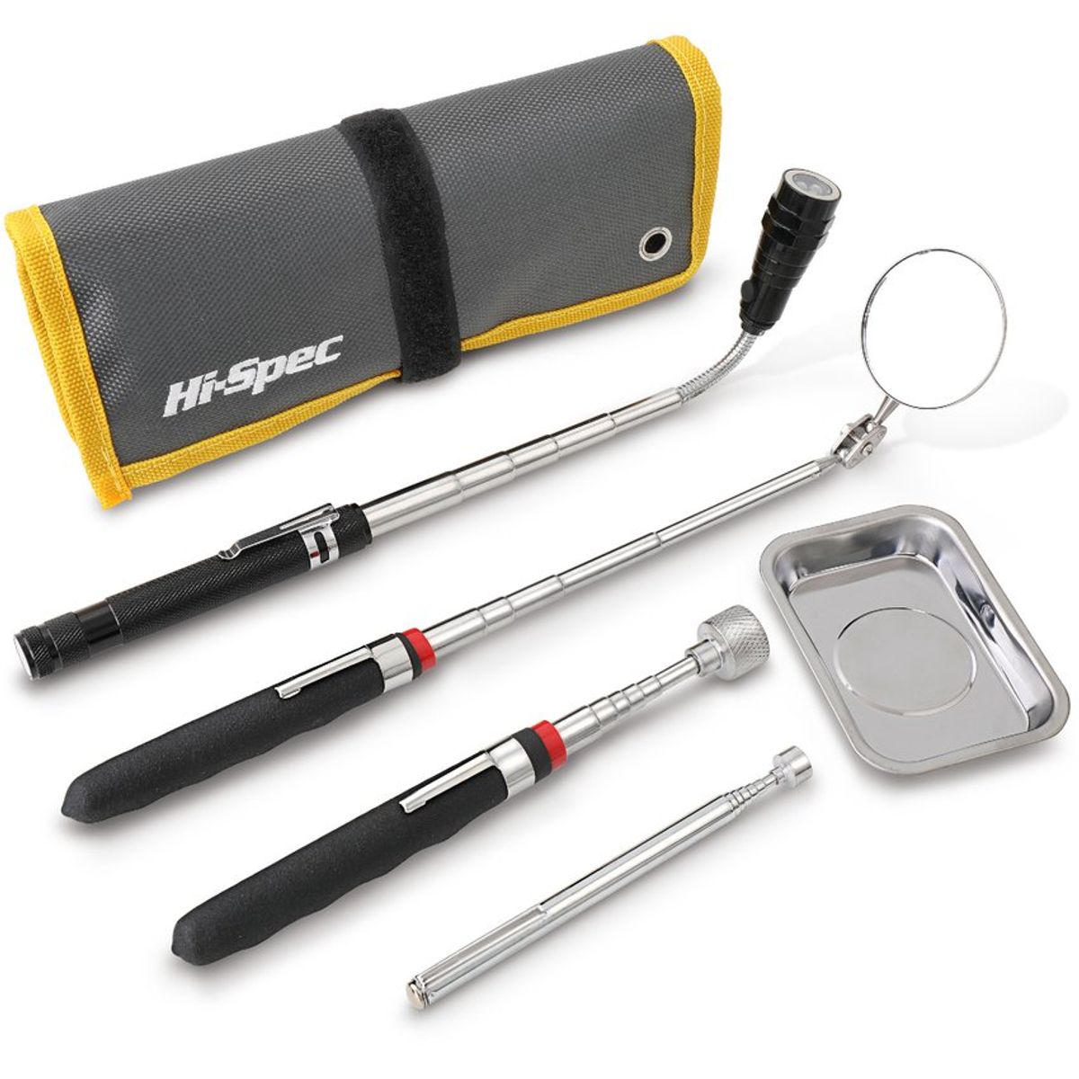 PUREPOWER - Kit de 5 herramientas telescópicas magnéticas