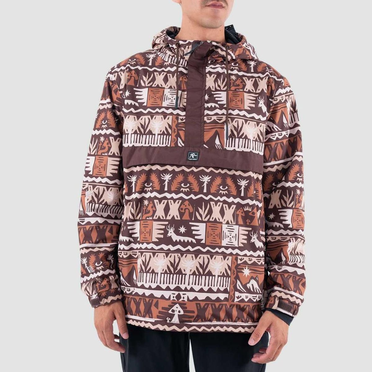 KAYA UNITE - Chaqueta Cortaviento Hombre Anorak 5000 5000 Tribu Terracota