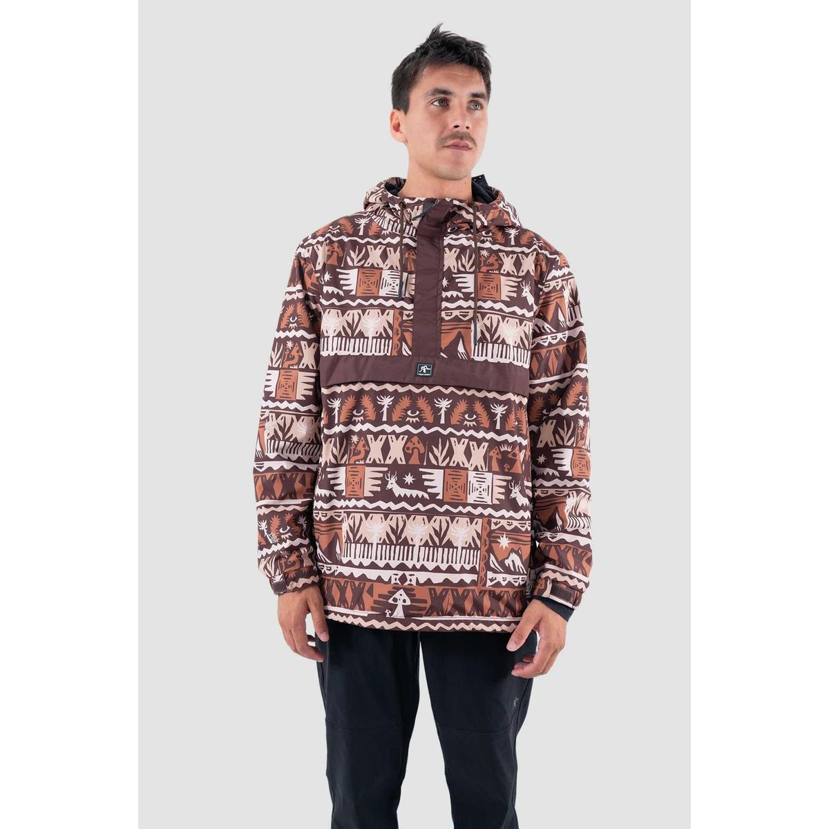 KAYA UNITE - Chaqueta Cortaviento Hombre Anorak 5000 5000 Tribu Terracota