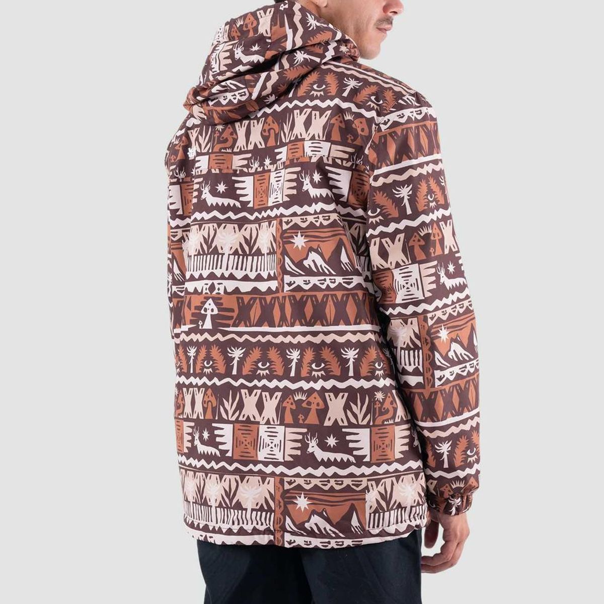 KAYA UNITE - Chaqueta Cortaviento Hombre Anorak 5000 5000 Tribu Terracota