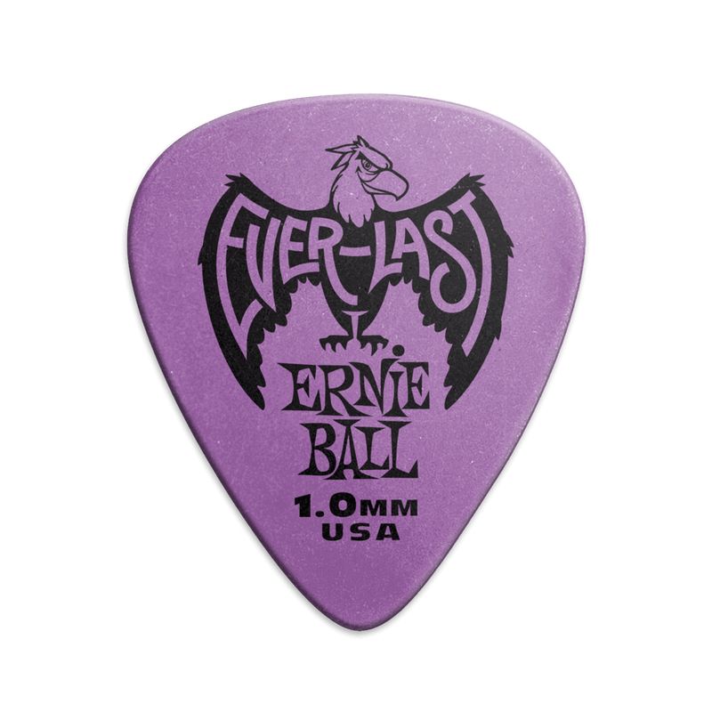 ERNIE BALL - Uñetas Everlast Picks 1.0 mm Purple 12-pack