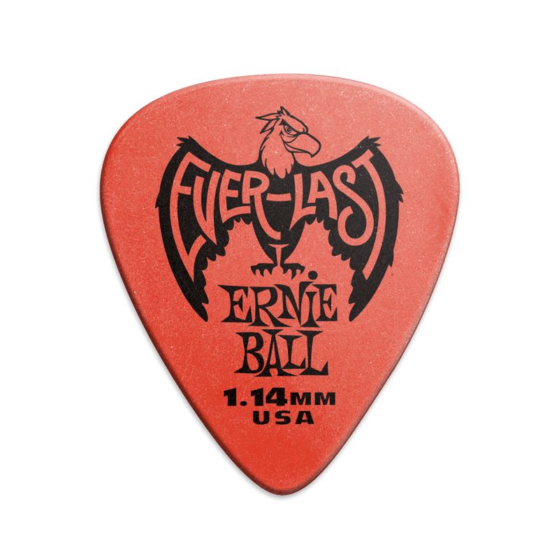 ERNIE BALL - Uñetas Everlast Picks 1.14 mm Red 12-pack