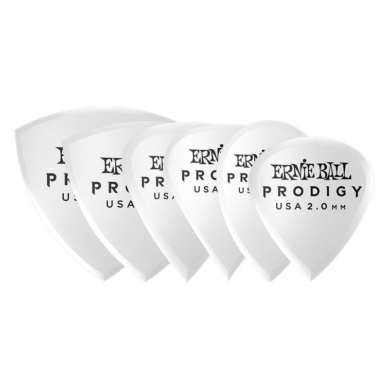ERNIE BALL - 2.0 mm White Multipack Prodigy Picks 6-pack