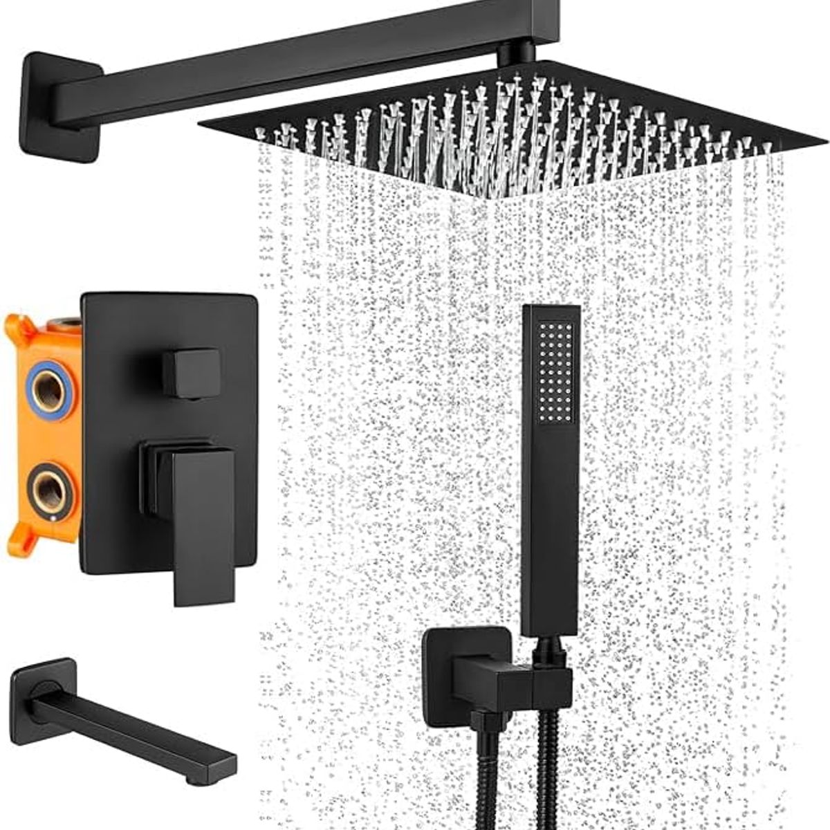 BLUEDREAMER - Grifos de Ducha Empotrados Set Sistema de Ducha