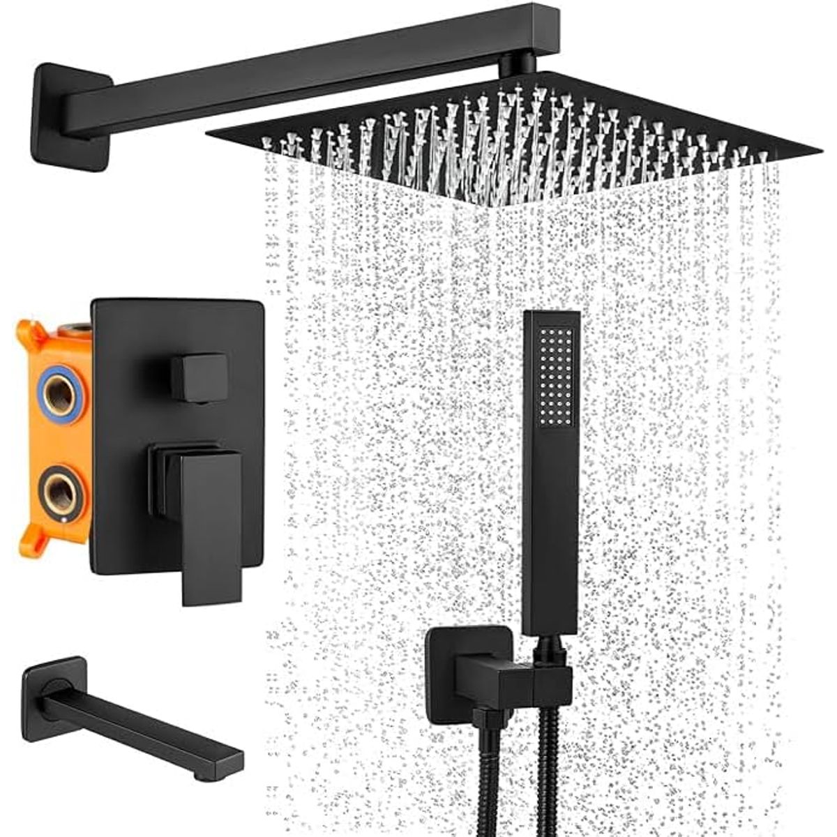 BLUEDREAMER - Grifos de Ducha Empotrados Set Sistema de Ducha