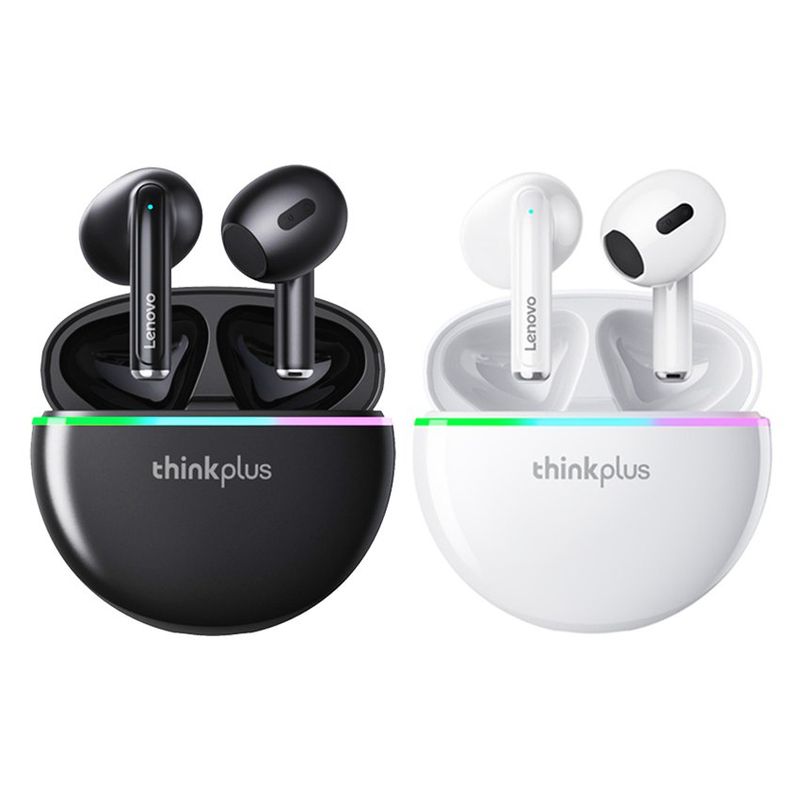 LENOVO - Set 2 De audífonos lenovo xt97 tws bluetooth 5.1-Negro+Blanco