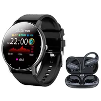 Audífonos xt60 de bt 5.2 y toumi fit 2 watch-Negro
