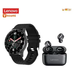 LENOVO - Audífonos Inalámbricos HT18 - Negro + Smartwatch Toumi GTX