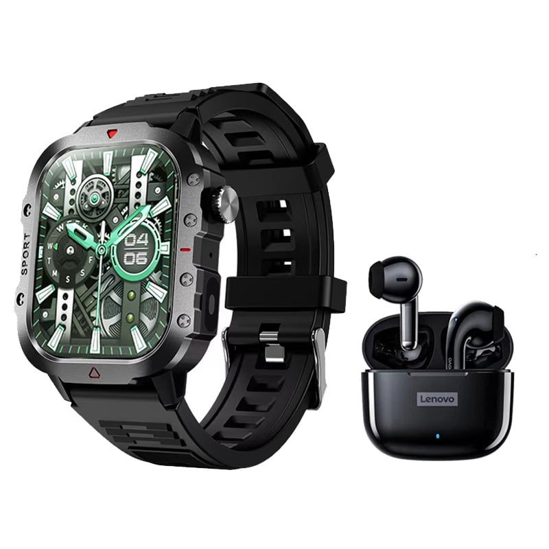 LENOVO - Audífonos Lenovo LP40 Pro-Negro y Toumi GT-K reloj inteligente
