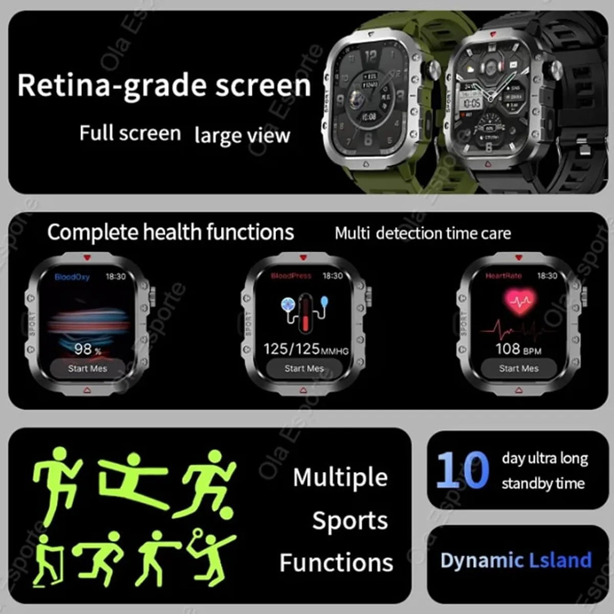 LENOVO - Audífonos Lenovo LP40 Pro-Negro y Toumi GT-K reloj inteligente